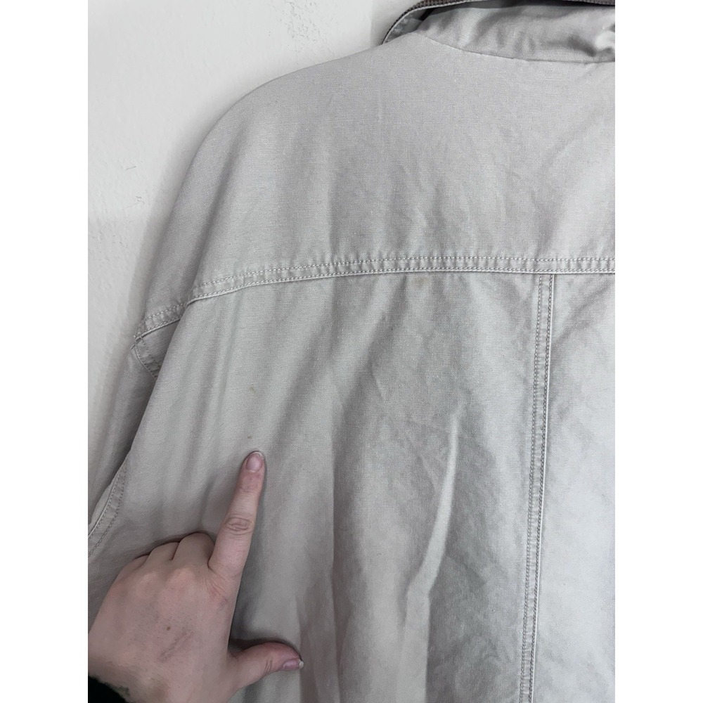 PLUS SIZE LL Bean Jacket 2XL TALL Field Coat Barn Chore‎ Canvas Corduroy Collar - Picture 12 of 16
